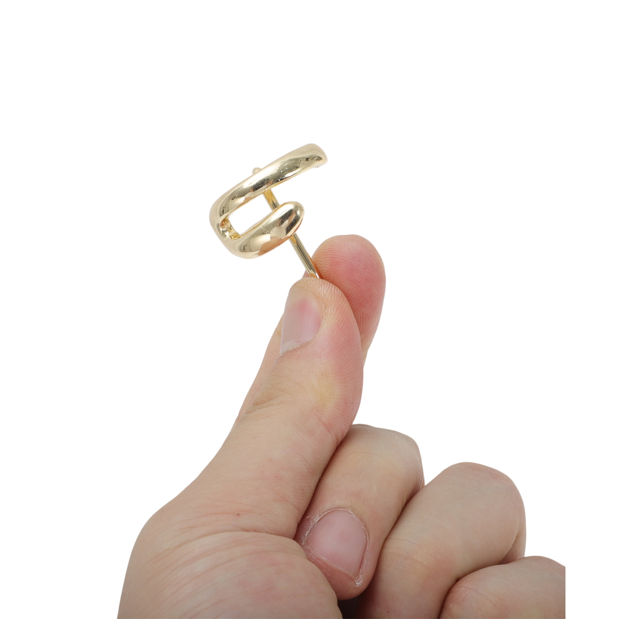 Unique Bargains Irregular Shape Ponytail Buckle Hair Clip for Women Gold Tone