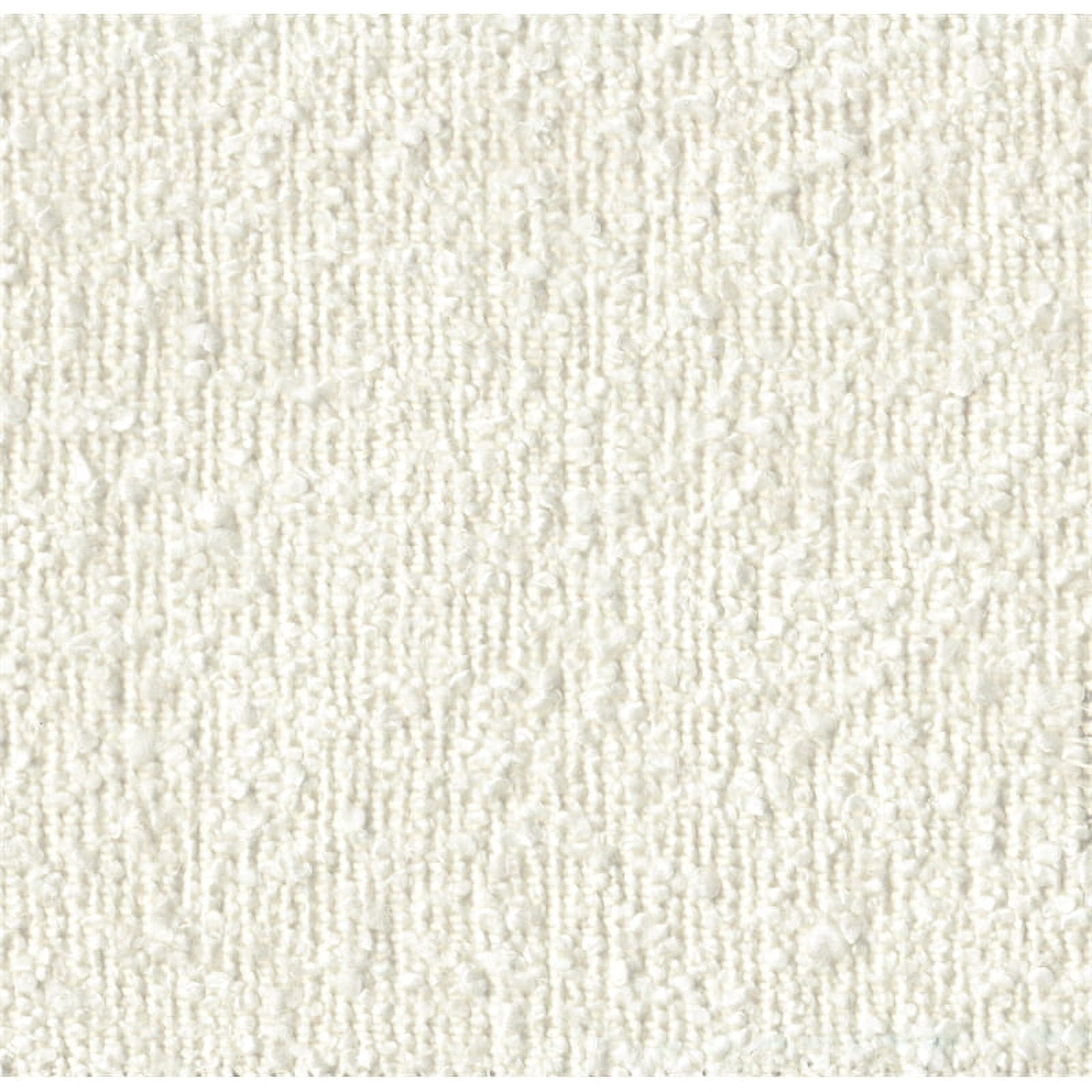 HomePop Upholstered Round Ottoman - Cream Boucle