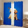 thumbnail image 2 of Feelyou Cute Dog Pug Blackout Curtains Set of 2 (52x84 Each) for Child, Kawaii Dalmatian Window Curtains, Cartoon Animal Theme Curtains and Drapes, Window Curtains Bedroom Decor, 2 of 6