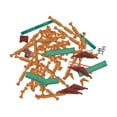 thumbnail image 2 of Conjunto de cabaña de troncos de madera, construcción de ingeniería, coordinación mano-ojo, regalo de cumpleaños, juguetes educativos para niños, 2 of 9