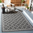 thumbnail image 2 of SAFAVIEH Courtyard Claudia Geometric Indoor/Outdoor Area Rug, Black Charcoal, 6'7" x 9'6", 2 of 9