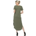 thumbnail image 3 of White Mark Women's Maternity V-neck Maxi Dress, 3 of 5