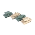 thumbnail image 3 of 4 piezas 1/144 modelo de tanque decoración de mesa juguete educativo DIY construcción Stem proyectos camión tanque 4D modelo coleccionables para CUTICAT Vehículo cisterna, 3 of 8