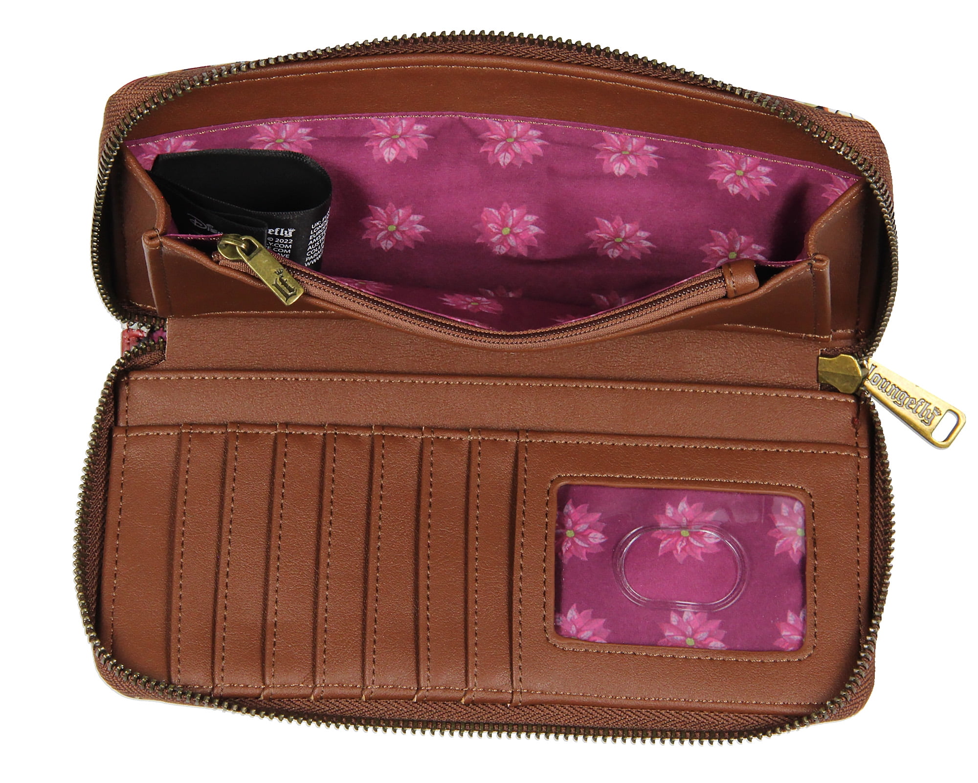 Amazon.com: Loungefly Disney Bambi Allover Print Friends and  3115 Disney Bambi Allover Print Friends and Flowers Zip Around Wallet main image 2