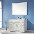thumbnail image 5 of Altair 48" Rectangular Bathroom Wood Framed Wall Mirror in White, 5 of 9