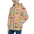 thumbnail image 2 of Kdxio Colorful Chicken Pattern Kids Boys Girls Zip Up Hoodie 3D Printed Hooded Sweatshirt Hoody Coat with Pocket 7-12 Y-Medium, 2 of 6