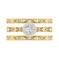 thumbnail image 3 of 1/2 Carat Round Diamond Bridal Set Ring in 14K Yellow Gold (Ring Size 4.5) (I1-I2 Clarity), 3 of 4