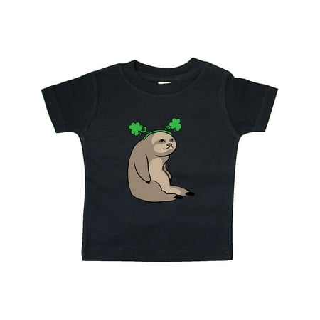 

Inktastic St. Patrick s Day Sloth with Shamrocks Gift Baby Boy or Baby Girl T-Shirt