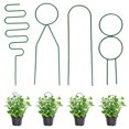thumbnail image 1 of Plant Climbing Support Frame Flower Pot Support Climbing Pergola-Green Four-piece Set, 1 of 8