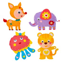 yuksok Kit d'Artisanat Créatures Bricolage Couture Feutre Peluche Animaux pour Enfants Débutants Éducatif Univers Ciel Étoilé yuksok Kit d'Artisanat Créatures Bricolage Couture Feutre Peluche Animaux pour Enfants Débutants Éducatif Univers Ciel Étoilé