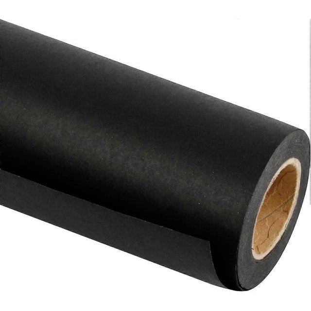 Black Paper Roll-30 Cm X 30 M-Recycled Paper Ideal For Crafts, Art, Gift Wrapping, Packaging, Shipping, Parcels