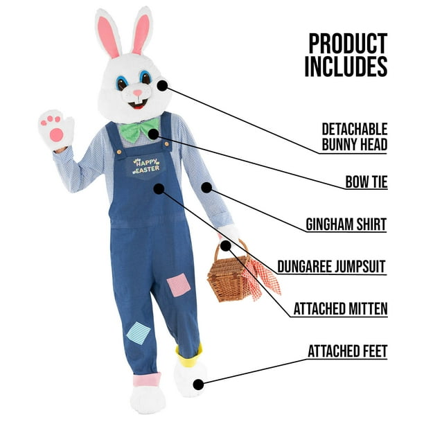 Bunny Budget Adult Costume Unisex Bunny Budget Adult Costume Unisex