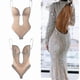 thumbnail image 1 of Women Plunging Deep V-neck Body Shaper Strapless Backless Bodysuit Shapewear, 1 of 5