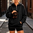 thumbnail image 2 of CAIVO Pet Carriers Hoodies, Cat Hoodie With Pouch Hoodies Pocket Sweatshirt for Dogs Cats Pet Carrier Long Sleeve Tops, 2 of 4