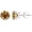 Platinum, variant on 1 Carat Total Weight Brown Diamond Solitaire Stud Earrings Pair 18K White Gold Popular Premium Collection 4 Prong Screw Back