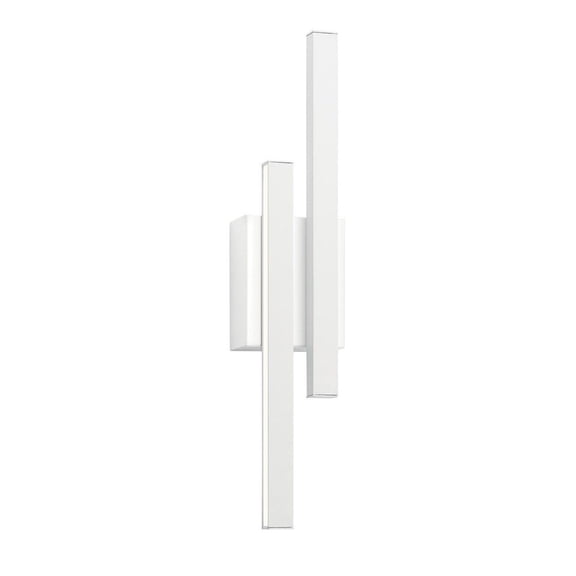 22.25 Inch 17W 2 Led Wall Sconce-White Finish Elan Lighting 83702Wh