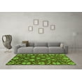 thumbnail image 3 of Ahgly Company Indoor Square Abstract Green Modern Area Rugs, 6' Square, 3 of 4