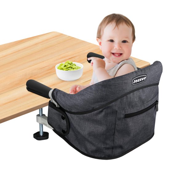 Trona Portátil Plegable para Bebé JOZZVE con Anclaje en Mesa
