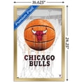 thumbnail image 3 of NBA Chicago Bulls - Drip Basketball 21 Wall Poster, 14.725" x 22.375", Framed, 3 of 3