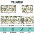 thumbnail image 2 of Palm Tree Leaf Plush Pillow Cases King Size Ultra Soft Warm Pillowcases with Zipper 20"x40", 2 of 9