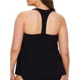 thumbnail image 2 of Magicsuit Womens Plus Size Taylor Underwire Tankini Top Style-6006052W Swimsuit, 2 of 2