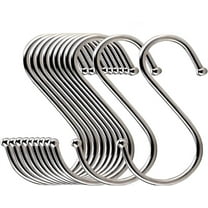 Multifunction S Hooks,S Shaped Hooks,Stainless Steel Metal Hangers,Hanging Safety Buckle,Heavy Duty Hooks