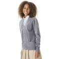 thumbnail image 3 of Classroom School Uniforms Adult Cardigan Sweater 56434, S, Heather Gray, 3 of 7