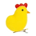 thumbnail image 4 of Easter Fleece Chicken With Clips Foam Flocked Chick Easter Decoration Chicks, 4 of 5