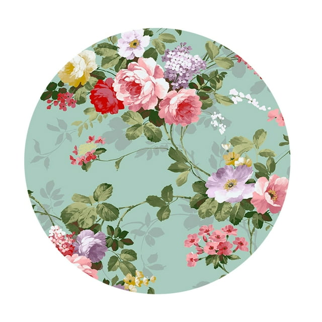 Nappe - Nappes Rondes pour Nappe Circulaire Lavable en Polyester - pour Buffet, Fêtes, Congé - F - 120cm (48 Pouces)