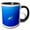 Black/White, variant on , Hawaii, Big Island, Oceanic White Tip Shark - Us12 Pso0037 - Paul Souders, 11oz Two-tone Green Mug