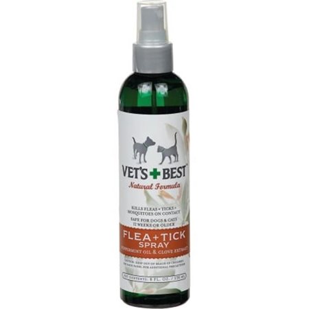 Bramton Company - Vets Best Natural Formula Flea & Tick Spray 8 Ounce - 3165810346