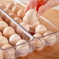 thumbnail image 3 of 2X Soporte para Huevos de PláStico Transparente - Soporte para Bandejas para 14 Huevos - Organizador para Refrigerador con Tapa Gratis, Contenedor de Almacenamiento, 3 of 5
