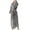 Gray, variant on VANLOFE Unisex Warm Pajamas Household Clothes Solid Bathrobe Lengthened Night-robe Man's Nightgown Casual Robes Purple Robes Sleepwear for Woman 3XL
