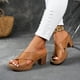 thumbnail image 1 of WILLBEST Sandalias Deportivas Mujer Sandalias De Cuña De Tacón Bajo Con Cuña Romana Para Mujer, Zapatos Transpirables Con Correa Elástica Tallada Y Suela Gruesa, Sandalias Casuales, 1 of 6