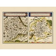 thumbnail image 2 of Ortelius 24x19 Gold Ornate Wood Framed with Double Matting Museum Art Print Titled - Bavaria Baden Wurttemberg Regions Germany, 2 of 4