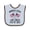 Blue and Chocolate, variant on Inktastic My First 4th of July America's 250th Boys or Girls Baby Bib