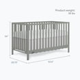 thumbnail image 3 of Dream On Me Synergy Wave 5-in-1 Convertible Crib, Seagrass, 3 of 10