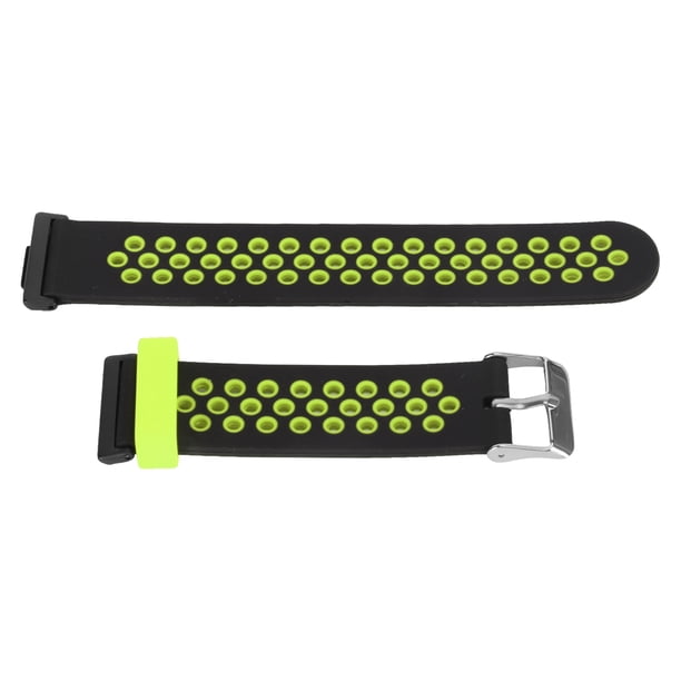 Correa de Reloj Inteligente Bling Bling Ajustable Transpirable a Prueba de Sudor Silicona Fit 2 Negro y Verde