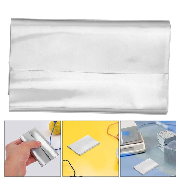 IFANLANDOR Zinc Element Plate Para Investigación Científica Y Químicos Plata