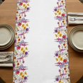 thumbnail image 5 of Table Runners 70 Inches Long Dress Scarves, Purple Lavender Farmhouse Coffee/Dining/Kitchen Table Decor, Holiday Table Runner, Watercolor Floral Daisy Botanical Spring 13x70 Inch, 5 of 9