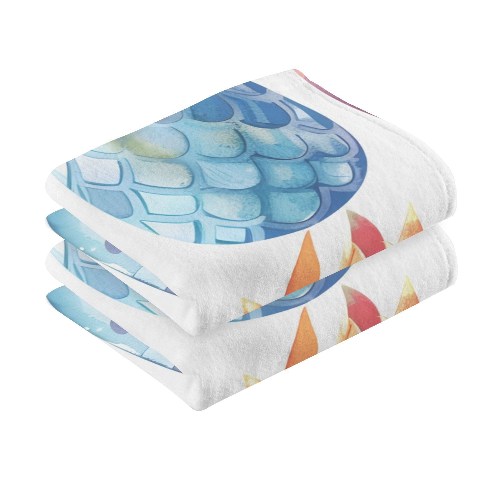 Dragon Eggs Hand Towels Cotton Bath Towels Large Face Towels Absorbent for Bathroom 2 Packs