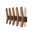 thumbnail image 4 of DRAKESTONE Mid-Century Coat Rack w/ 5 Wooden Hooks - Black, 4 of 6