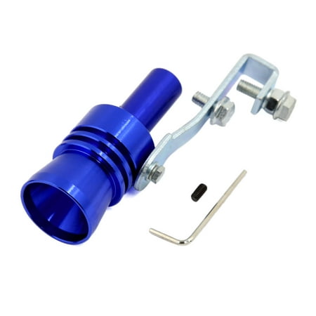 Unique Bargains Blue Turbo Sound Whistle Muffler Exhaust Pipe Simulator Whistler XL