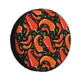 thumbnail image 1 of Vsdgher Rouge Piment Chaud pour Pneu de Rechange, Protecteur de Roue de Pneu Adapté pour Camion, Remorque, RV, SUV, Campeur et la Plupart des Véhicules-17 Pouces, 1 of 6