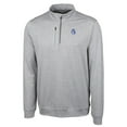 thumbnail image 2 of Men's Cutter & Buck Gray Fresno State Bulldogs Heathered Vault Stealth Quarter-Zip Pullover Top, 2 of 3