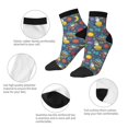 thumbnail image 5 of Pofeuu Cartoon Space Print 30cm Socks, Adult Running Hiking Socks for Youth and Adult, 5 of 7