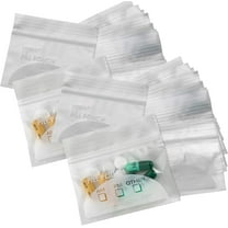 MEDca Pill Pouch Bags – 150 Pack, 3"x2.75" Clear, Writable, Resealable