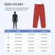 thumbnail image 4 of Balery Red White Snowflakes Pantalones de pijama para hombre, pijama ultraligero, pantalón de descanso-Medium, 4 of 6