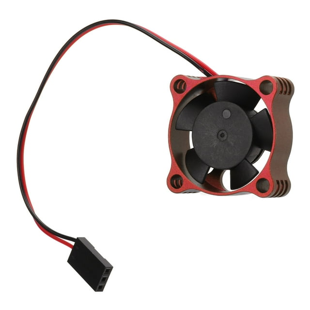 Ventilador De Refrigeración Del Motor, Estable, Duradero, Ventilador RC De 30 Mm, Peso Ligero De Plástico De Aleación De Aluminio Para 1/10 1/12 1/8 YLSHRF Rojo