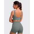 thumbnail image 2 of Top deportivo CRZ YOGA Butterluxe sin costuras con relleno gris M, 2 of 5
